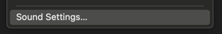 mac sound settings option