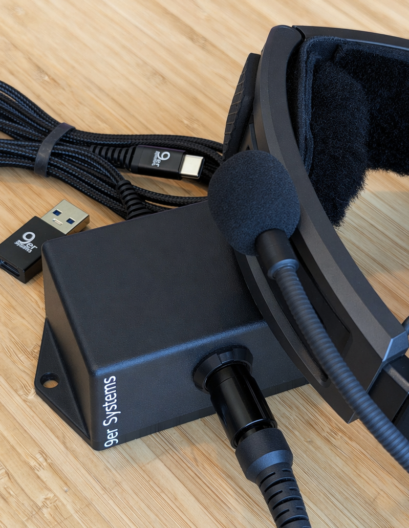 9er Systems USB2Lemo connected to a Bose headset